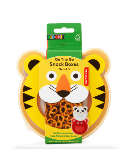 Set de 3 boites à goûter Kidoki - Kikkerland
