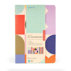 Set de 3 carnets géométriques - Kikkerland 2