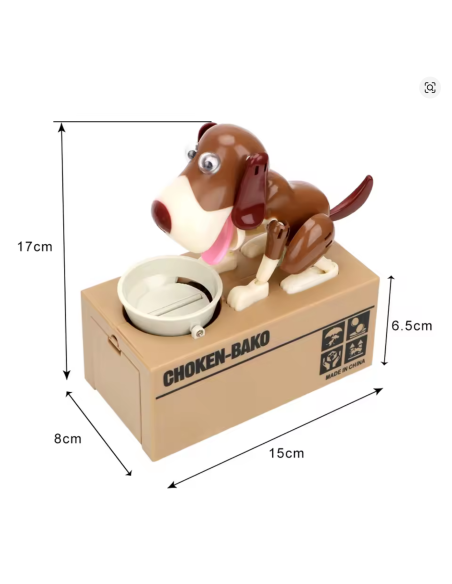 Tirelire chien mangeur de pièces - Winkee