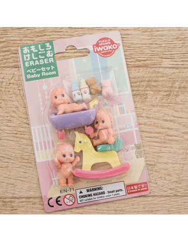 Set de Gommes japonaises Bébé Iwako
