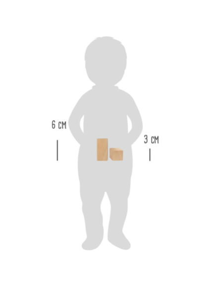 50 blocs de construction en bois Safari - Small Foot