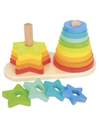 Formes à empliler arc-en-ciel - Small Foot