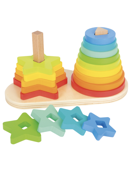 Formes à empliler arc-en-ciel - Small Foot