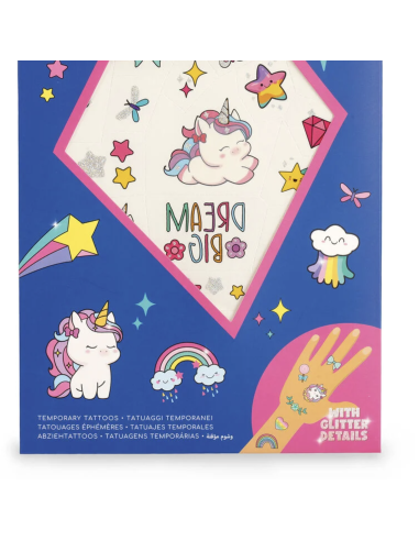 Tatouages éphémères Licorne - Legami