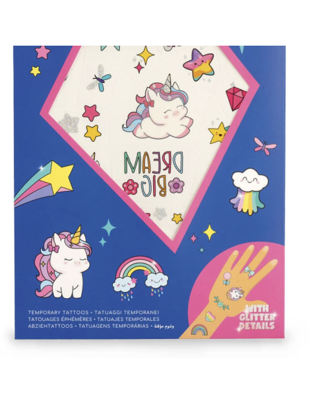 Tatouages éphémères Licorne - Legami