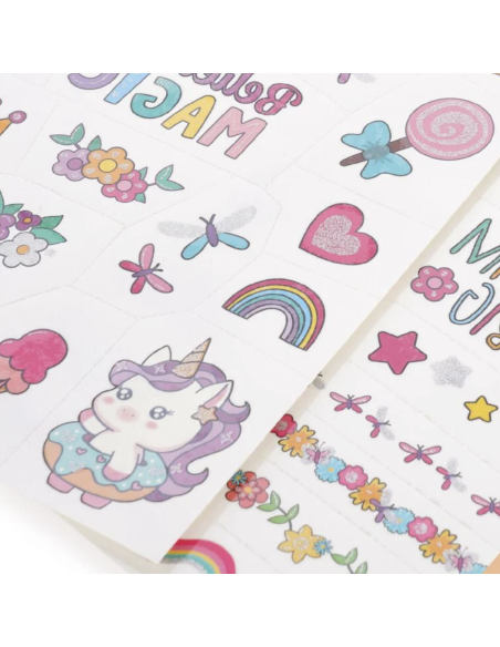 Tatouages éphémères Licorne - Legami