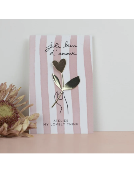 Pin's doré "Joli brin d'amour" - My Lovely Thing