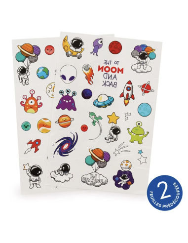 Tatouages éphémères Espace - Legami