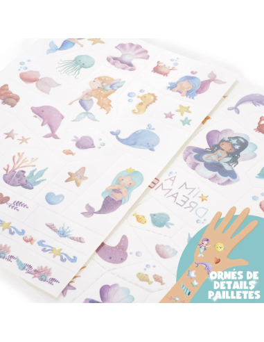 Tatouages éphémères Sirène - Legami