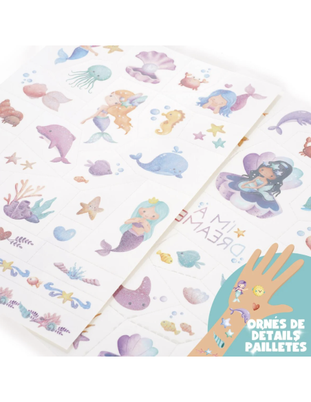 Tatouages éphémères Sirène - Legami