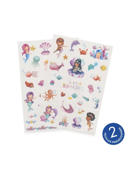 Tatouages éphémères Sirène - Legami