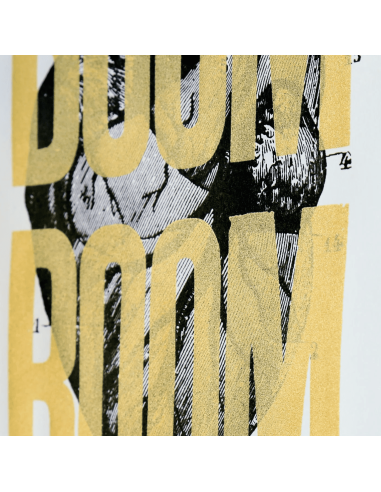 Sérigraphie Boom Boom Or A3