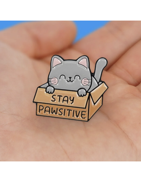 Pin's Chat gris - Legami