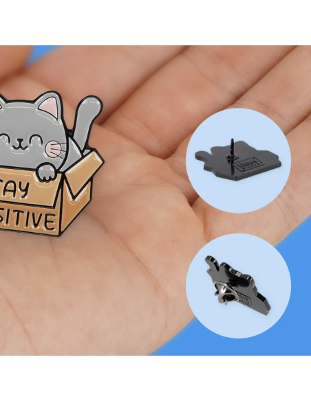 Pin's Chat gris - Legami