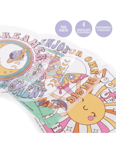 Stickers pour fenêtre attrape soleil - Legami