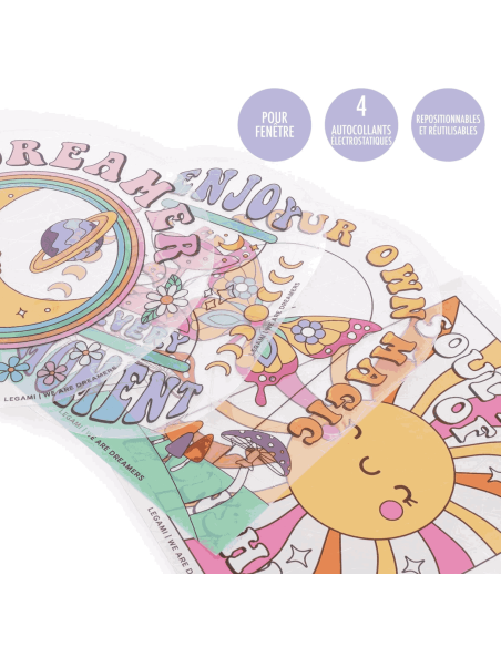 Stickers pour fenêtre attrape soleil - Legami