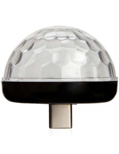 Mini boule disco lumineuse USB c - Kikkerland