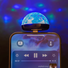 Mini boule disco lumineuse USB c - Kikkerland