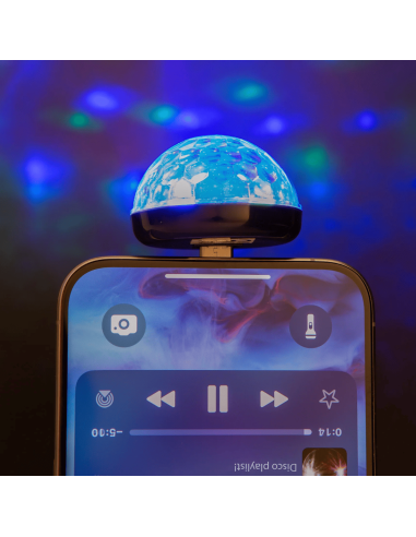 Mini boule disco lumineuse USB c - Kikkerland