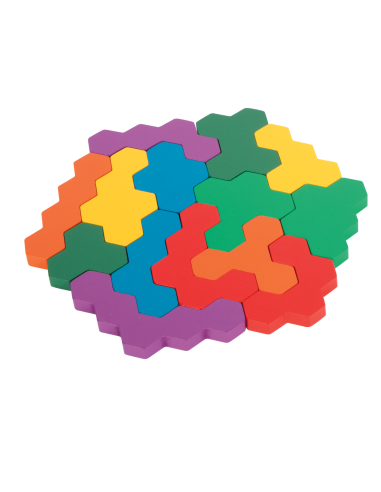 Puzzle en bois Hexagone - Small foot