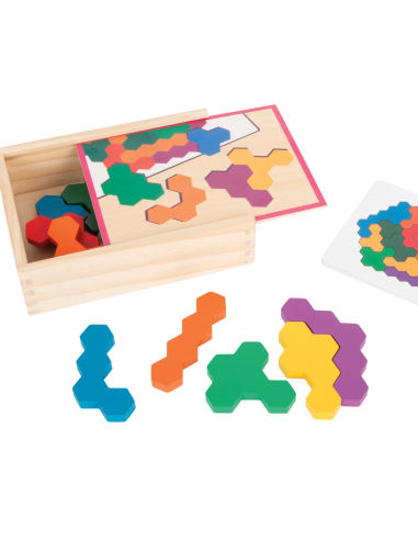 Puzzle en bois Hexagone - Small foot