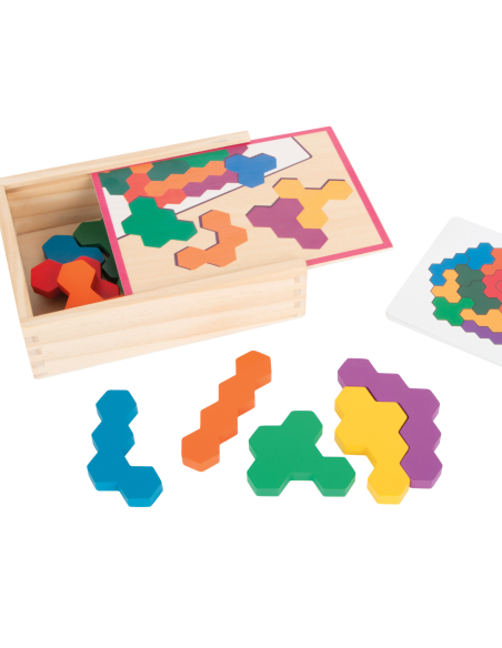 Puzzle en bois Hexagone - Small foot