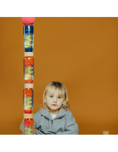 Bouteille sensorielle Move Spirale Bleu - Petit...