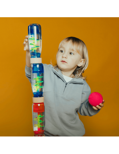 Bouteille sensorielle Move Spirale Rose - Petit...