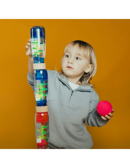 Bouteille sensorielle Move Spirale Rose - Petit Boum