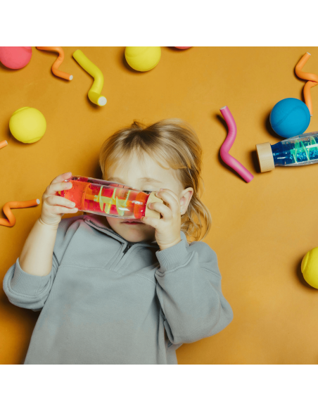 Bouteille sensorielle Move Spirale Rose - Petit Boum