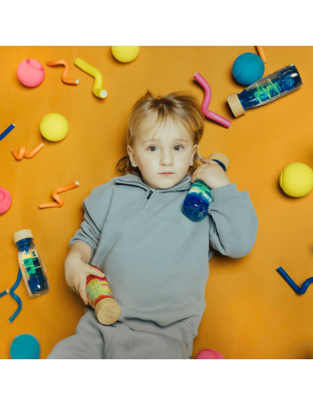 Bouteille sensorielle Move Spirale Rose - Petit Boum