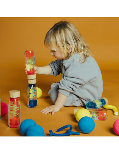 Bouteille sensorielle Move Spirale Rose - Petit...