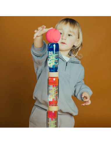 Bouteille sensorielle Move Spirale Rose - Petit...