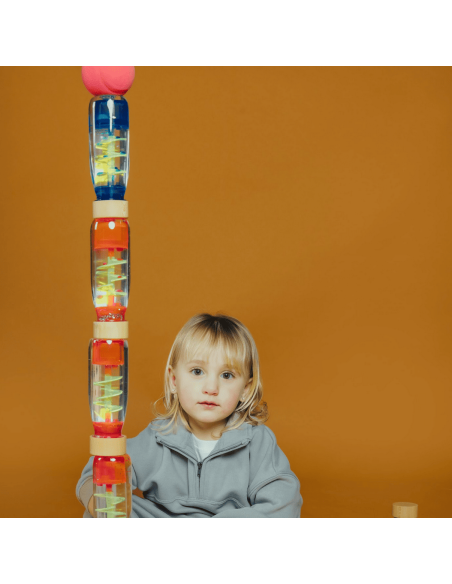 Bouteille sensorielle Move Spirale Rose - Petit Boum