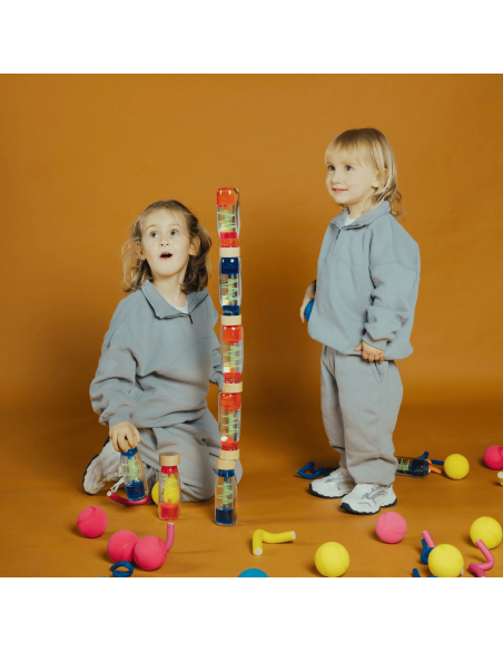 Bouteille sensorielle Move Spirale Rose - Petit Boum