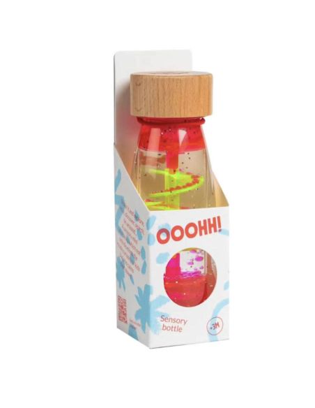 Bouteille sensorielle Move Spirale Rose - Petit Boum
