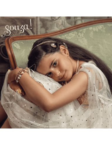 Robe blanc et or Dorianne - Souza