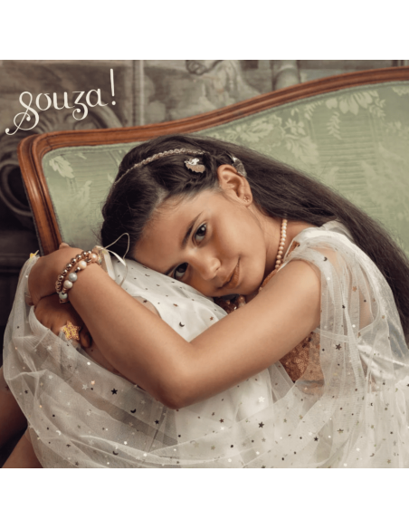 Robe blanc et or Dorianne - Souza