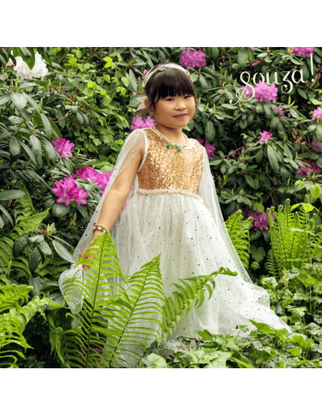 Robe blanc et or Dorianne - Souza