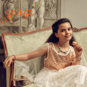 Robe blanc et or Dorianne - Souza