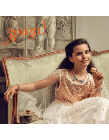 Robe blanc et or Dorianne - Souza