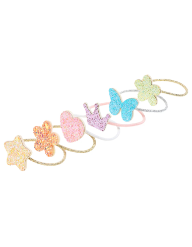 6 élastiques pailletés Carolina - Souza