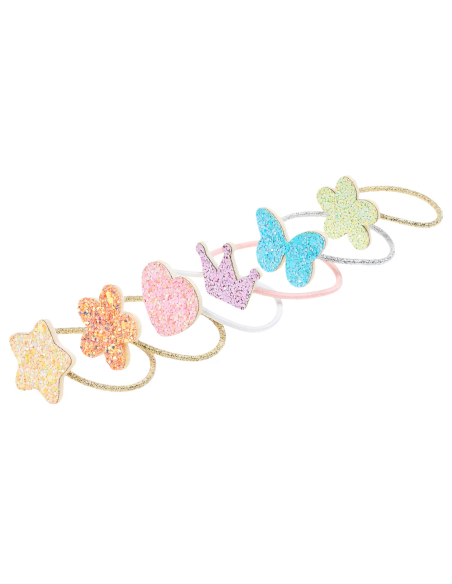 6 élastiques pailletés Carolina - Souza