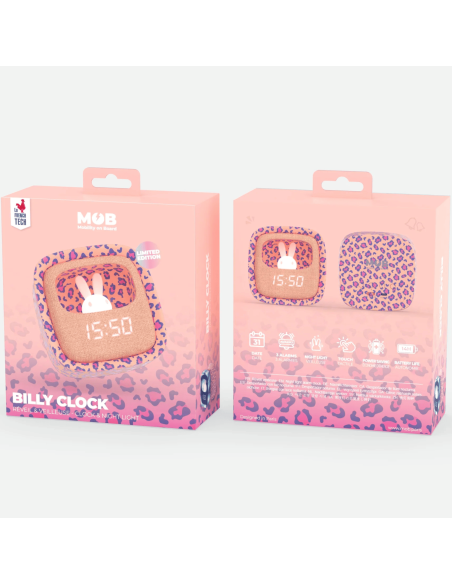 Réveil veilleuse Billy Clock Leopard - Mobility on Board