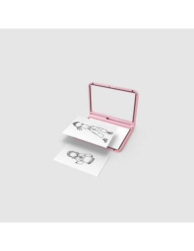 Tablette lumineuse nomade Kidydraw-pro Rose - Kidywolf