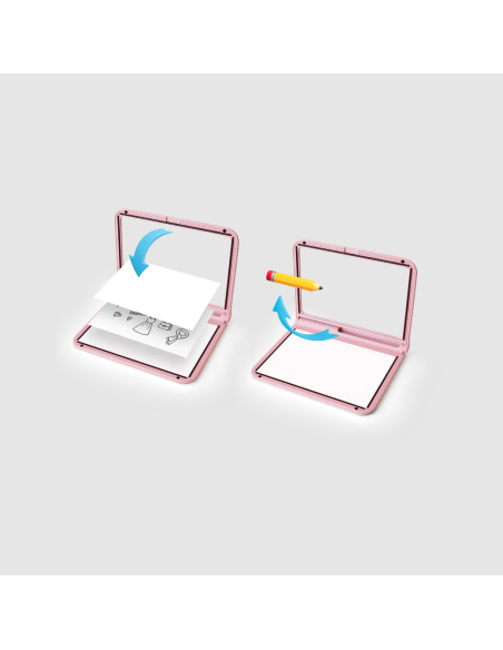 Tablette lumineuse nomade Kidydraw-pro Rose - Kidywolf