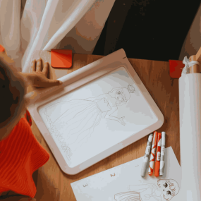 Tablette lumineuse nomade Kidydraw-pro Rose - Kidywolf