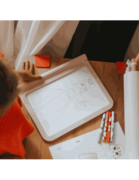 Tablette lumineuse nomade Kidydraw-pro Rose - Kidywolf