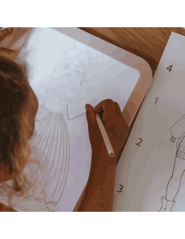 Tablette lumineuse nomade Kidydraw-pro Rose - Kidywolf