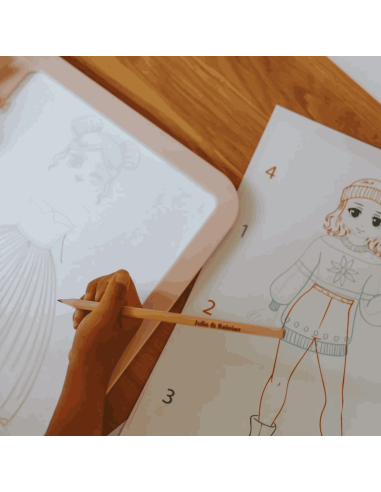 Tablette lumineuse nomade Kidydraw-pro Rose - Kidywolf